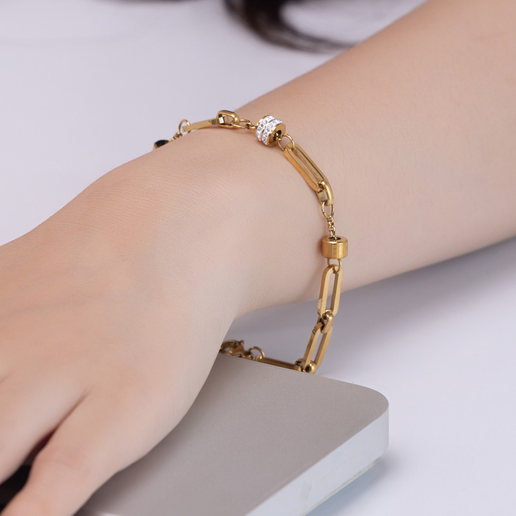 Lắc Tay nữ mạ vàng cao cấp, phong cách cá tính, trẻ trung, Statement Chain - DOJI