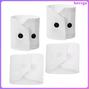 2 Cặp Tay Có Thể Tháo Rời Cổ Tay Trắng Tay Giả Có Thể Tháo Rời Nữ Áo Sơ Mi Thời Trang Phụ Kiện Áo Kevga