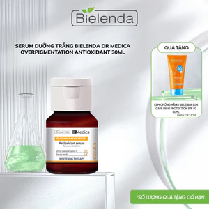 Serum dưỡng trắng Bielenda Dr Medica Overpigmentation Antioxidant mờ thâm, nám, tàn nhang, hỗ trợ trẻ hóa da 30ml