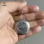 Mặt dây chuyền hoa sen cổ điển có thể mở màu bạc Khung ảnh bằng thép không gỉ Charm Nelace dành cho nữ Quà tặng trang sức nam [Mina]