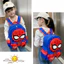 HT3 Spider-Man Hello Kitty Cartoon Schoolbag Ba lô thời trang phong cách Hàn Quốc TH3