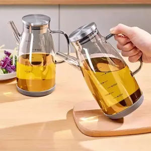 Bình Đựng Dầu VFZ 600 / 800 / 1000ml Có Vòi Nhỏ Giọt Nhà Bếp Nồi Dầu Thủy Tinh Dung Tích Lớn Chống Rò Rỉ OTE
