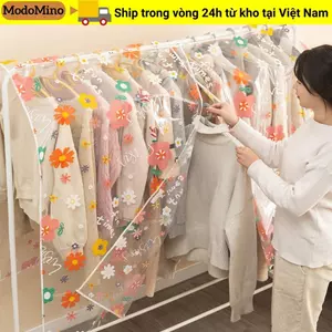 MODOMINO Quần Áo Che Bụi, Làm Dày Dung Tích Lớn Bảo Vệ Bảo Quản, Chống Bụi Chống Thấm Nước Chống Bụi Vải