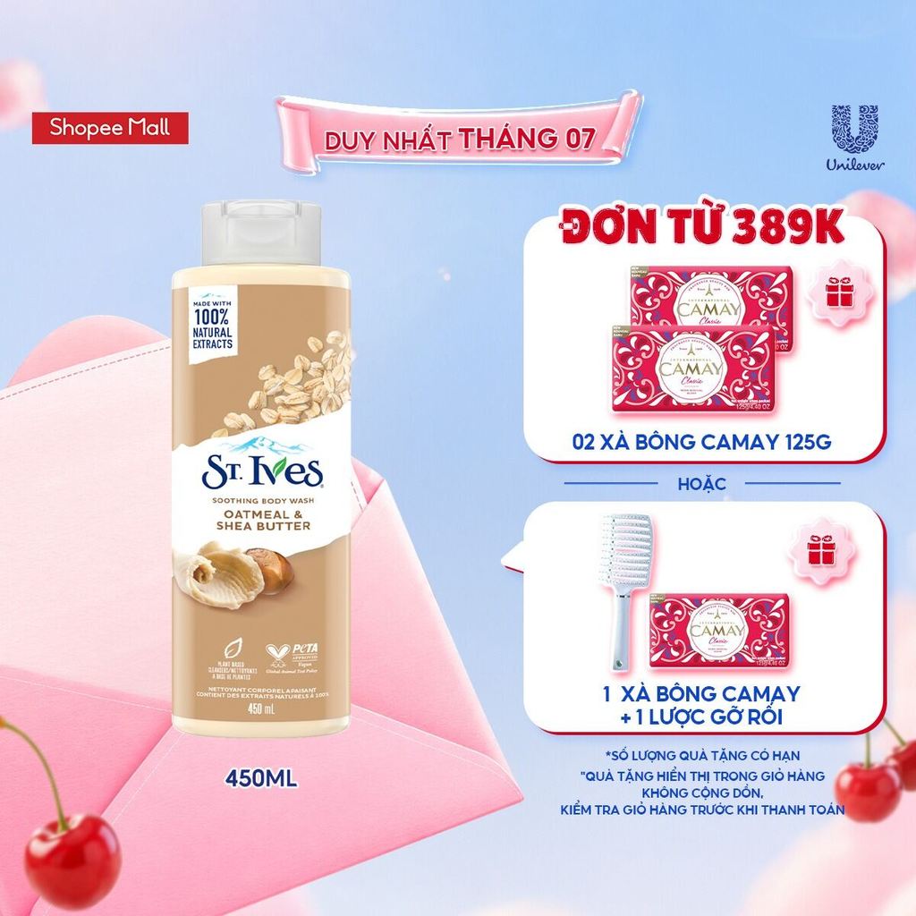 Sữa tắm St.ives Yến Mạch và Bơ 450ml