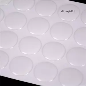 100 Chiếc 1 "Tròn 3D Dome Stier Pha Lê Trong Suốt Dính Epoxy Nắp Chai Diy Craft [Vn]