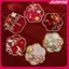 JASMINE Trung Quốc Retro Tốt Lu Quạt Cưới Cầm Tay Quạt Hoa Có sels Cổ Tinh Tế Mặt Dây Chuyền Quà Tặng JASMINE