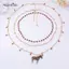 AqToCna Cá Tính Men Ngựa Vằn Mặt Dây Chuyền Nelace Vintage Kim Loại Xu Hướng Trang Sức Ngựa Vằn Bông Tai Nữ AqToCna