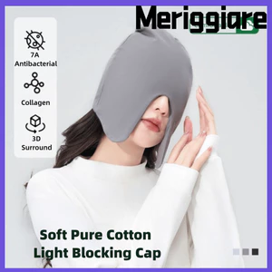 Áo Chui Đầu Ngủ MERIGGIARE, Mũ Ngủ Ấm Áp Cotton, Chặn Đèn Du Lịch Thoải Mái Chống Gió Mũ Ban Đêm Nam Nữ