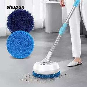 Máy lau nhà điện SHUPUN, Dụng cụ làm sạch sàn không dây 2 trong 1 tự động, Máy làm sạch cửa sổ quay khô và ướt cho cửa kính ô tô Máy làm sạch sàn Windows