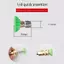 TMOY 1 / 4 "Qui Connect Bộ ghép nối quay Bộ chuyển đổi có thể điều chỉnh với 5 đầu phun Kết nối đồng cho máy rửa xe áp suất cao TMOY