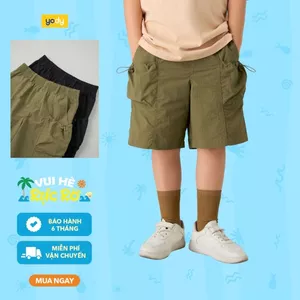 Quần short bé trai 8-13 tuổi YODY nhẹ, mặc thoải mái QSK7037
