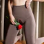 SWSW Cao Cấp Nẹp Bụng Mở Đáy Quần Legging Nữ Thu Đông Plus Nhung Ôm Hơn Nhìn Gợi Cảm Miễn Phí Mang Lại Kích Thước Lớn Xương Cá Cotton Rỗng Quần Gợi Cảm Giường Hình Ảnh