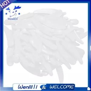 100 Chiếc Mini Mỹ Phẩm Thìa Muỗng Dùng Một Lần Mặt nạ Nhựa Trắng Thìa Thìa