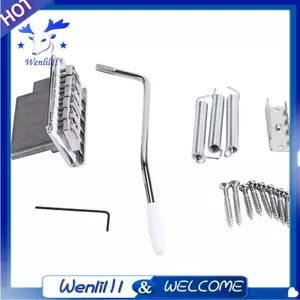 Hệ Thống Cầu Tremolo Cho Đàn Guitar Điện SQ Chrome Bạc Đàn Guitar Phụ Kiện Khoảng Cách Dây