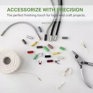 Bigapple 20 Chiếc DIY Túi Giày May Dây Phụ Kiện Dây Kim Loại Đầu Nút Nút Dây Cuối Lo Nắp Treo Chuông Bule RDG