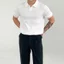 Áo Sơ Mi Polo Nam Phiên Bản Hàn Quốc Hợp Thời Trang Ve Áo Thun Nam Tay Ngắn Ánh Sáng Trưởng Thành Phong Cách Đẹp Trai Màu Trơn Phù Hợp Với Đan Top CTAX