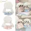 Bộ váy mũ búp bê EDIWANY, Phụ kiện búp bê Quần áo búp bê 10cm, Trang phục thay thế màu xanh hồng sáng tạo Bộ váy búp bê ngôi sao nơ