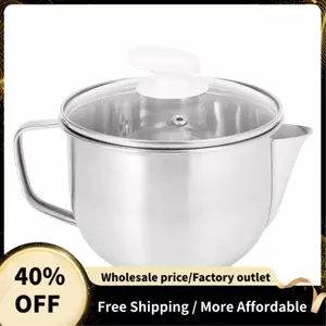 Máy tách dầu súp bằng thép không gỉ 1000Ml, Máy tách mỡ dầu lọc dầu có nắp lọc nấu súp dầu
