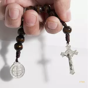 Giữ Kinh Mân Côi Nhẹ Với Thánh Giá Handmade Phụ Kiện Dựa Trên Đức Tin Cho Lời Cầu Nguyện Công Giáo Và Quà Tặng Tôn Giáo
