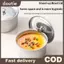 Doutie 1 / 3 / 5 Chiếc Bát Trứng Hấp Bằng Thép Không Gỉ Ramen Cơm Trái Cây Salad Stew Bát Có Nắp Cốc Canh Hộp Đựng Thực Phẩm Nhà Bếp Bộ Đồ Ăn VN