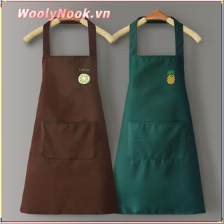 WOOLYNOOK Bếp Smock, Tạp Dề PVC Chống Dầu, Có Thể Lau Tay Chống Thấm Nước Không Tay Phục Vụ Phục Vụ Phục Vụ Bồi Bàn Quần Áo Làm Việc