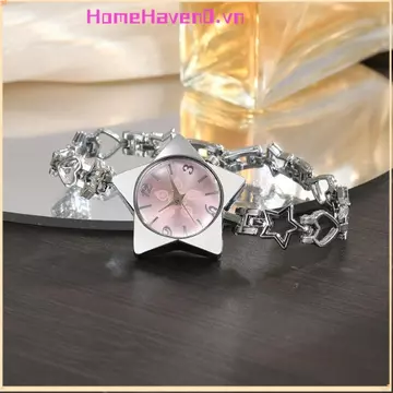 Đồng hồ nữ HOMEHAVEN, Đồng hồ đeo tay nữ phong cách sáng tạo, Đồng hồ đeo tay nữ có thể điều chỉnh sang trọng bằng hợp kim Đồng hồ đeo tay ngôi sao Phụ kiện thời trang