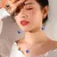 Nhựa Trang Sức Thủ Công 10 Chiếc 3D Quả việt quất Trái Cây Quyến Rũ Bluberry Cho Vòng Tay Bông Tai Mặt Dây Chuyền