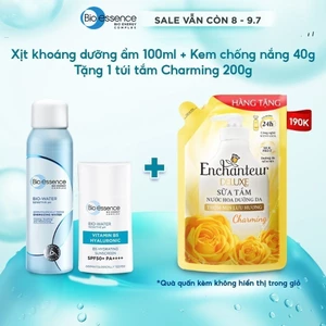 COMBO xịt khoáng dưỡng ẩm 100ml + Kem chống nắng 40ml Bio-Essence
