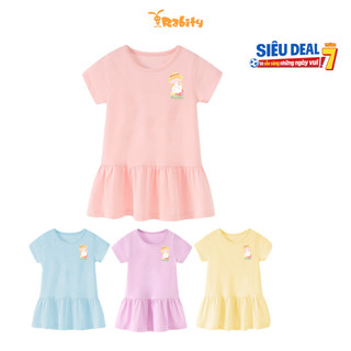 Đầm váy thun ngắn tay bé gái Rabity 950.904