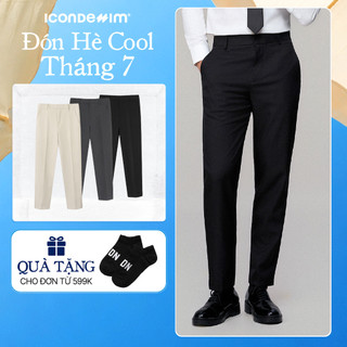 Quần Tây Nam ICONDENIM Ống Suông Co Giãn Basic Form Straight QTID0064
