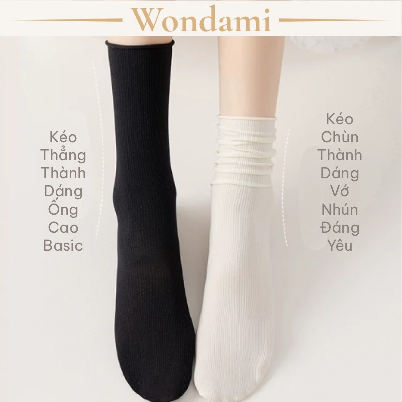 Vớ Cổ Cao Nữ Hàn Quốc Mỏng Mịn Màu Kẹo Ngọt Tất Bắp Chân Thun Lạnh Làm Mát Dễ Thương Học Sinh