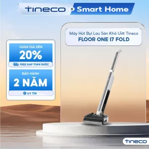 Máy hút bụi lau sàn khô ướt Tineco FLOOR ONE i7 Fold - Lực hút 22.000Pa - Thời gian sử dụng đến 50 phút - BH 24 Tháng