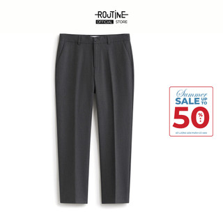 Quần Tây Nam Dài Trơn Form Slim Cropped - Routine 10F24PFO041R1
