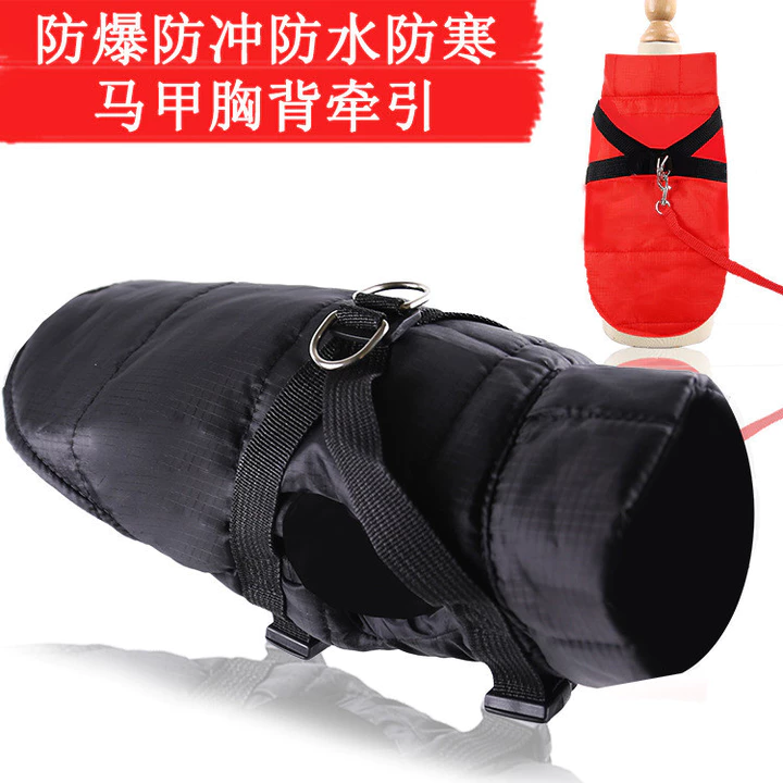 Nhỏ Vừa Chó Lớn Chống Cháy Nổ Đấm Chó Vest Cotton Đệm Quần Áo Dây Đeo Ngực Lực Kéo Mèo Đồ Cho Mèo Quần Áo Thu Đông RQPW
