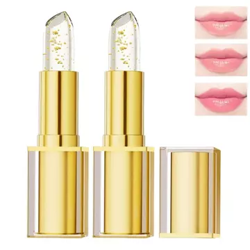 2 Chiếc Son Môi Đổi Màu Chống Chuyển Đổi, Son Môi Đổi Màu Lá Vàng Cho Nữ Dưỡng Ẩm Lâu Dài Bóng Bóng Bóng Son Bóng, Nuôi Dưỡng Sâu WKG0