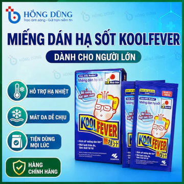 TTBYT Miếng Dán Hạ Sốt Koolfever Dành Cho Người Lớn Traphaco - Hỗ trợ Hạ Sốt Nhanh, Mát Da, Giảm Nhiệt, Kích Cỡ Lớn