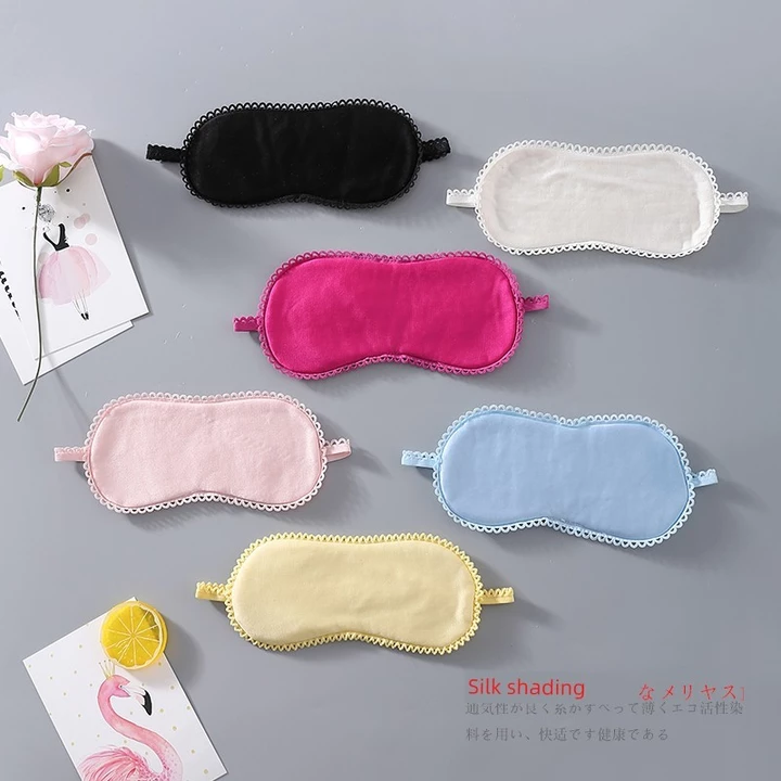 bịt mắt ngủ cao cấp bịt mắt ngủ mềm mại Lụa dâu tằm tự nhiên Thoải mái che mặt nạ mắt khi ngủ Bảo vệ mắt Loại bỏ nếp nhăn Làm đẹp lụa hai mặt Biển ngủ