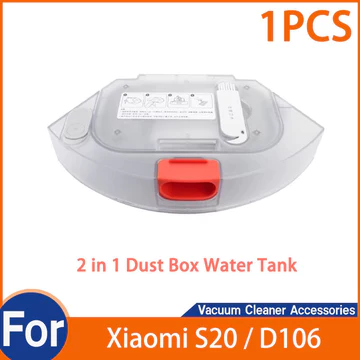 Bình Nước + Hộp Lọc Rác Bụi Cho Xiaomi S20 / D106 Robot Hút Bụi Một Phần (1 Chiếc Hộp Bụi 2 Trong 1 Bình Nước)