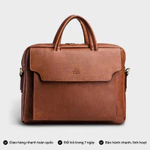 Cặp Công Sở Lata (Thời trang nam basic đựng laptop 14 inch - Cặp da CA27) — ảnh 2