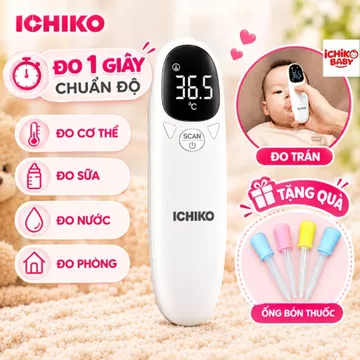 Nhiệt Kế Điện Tử ICHIKO BABY ( Đo trán, đo tai, đo sữa cho bé )