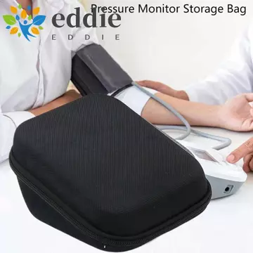 Hộp đựng máy đo huyết áp EDIE, Túi bảo vệ máy đo huyết áp chống sốc tam giác, Hộp cứng thiết kế lưới dung lượng lớn di động cho máy đo huyết áp