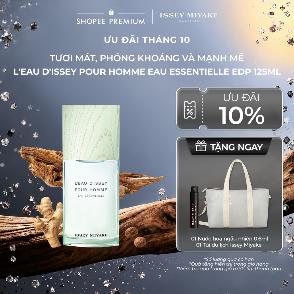 Nước hoa nam Issey Miyake L'Eau d'Issey Pour Homme Eau Essentielle Eau de Parfum 125ml