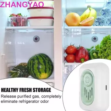 Máy lọc Ozone tủ lạnh ZHANGYAO, Máy khử mùi Tủ lạnh không dây Khử mùi Ozone, Máy làm mát không khí nhỏ gọn Bảo quản tươi mát Tủ lạnh di động Máy tiệt trùng Ozone Căn hộ