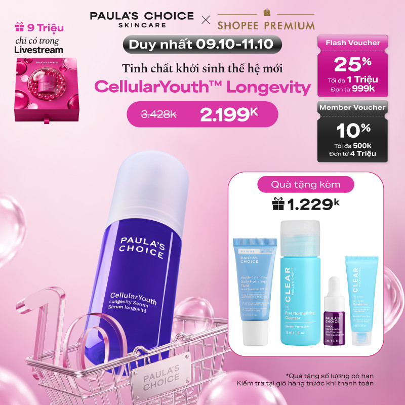 Tinh chất khởi sinh thế hệ mới CellularYouth™ Longevity Serum Paula's Choice 30ml 2250
