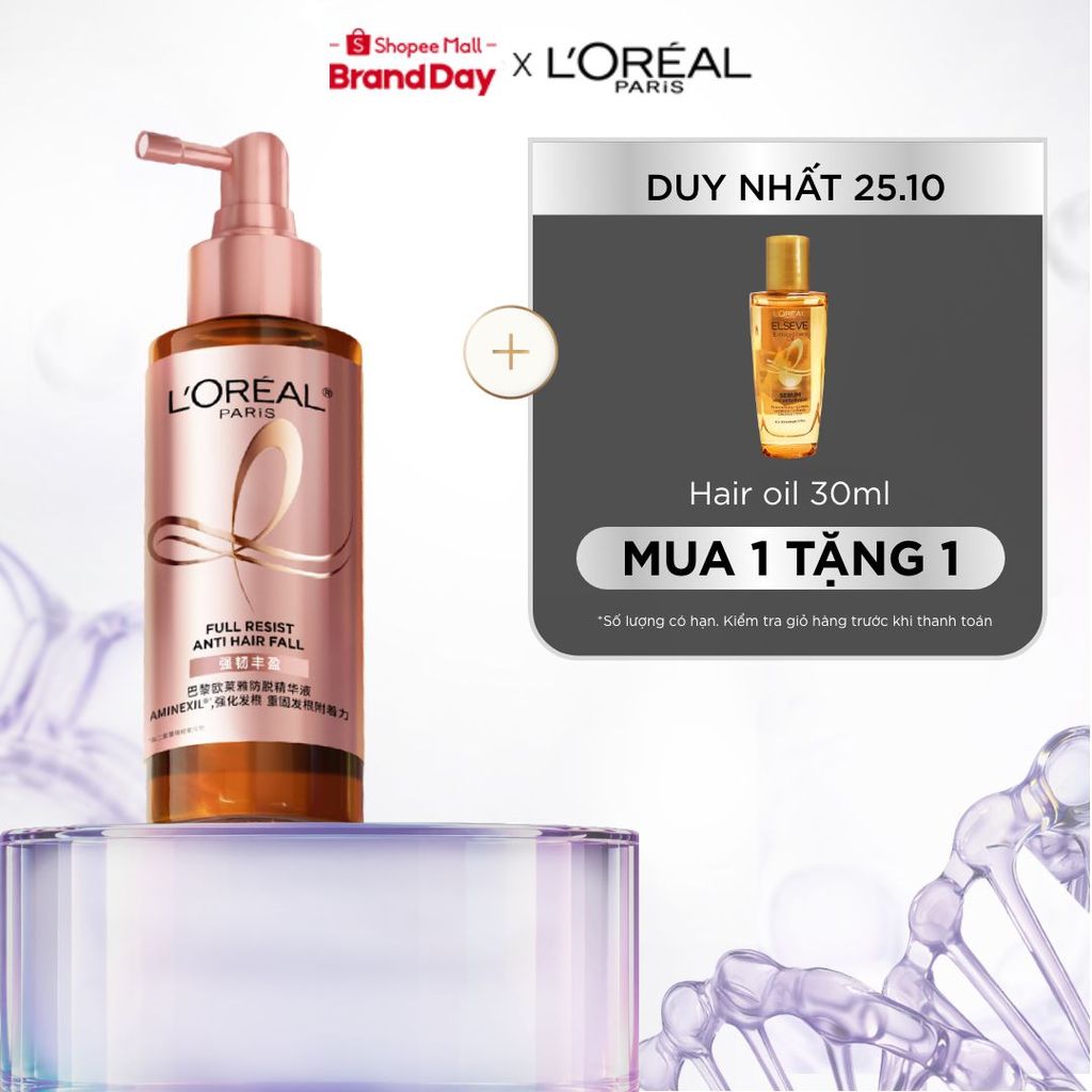 Xịt serum ngăn ngừa & giảm gãy rụng tóc giúp tóc chắc khỏe L'Oreal Paris Full Resist Anti Hairfall 90ml