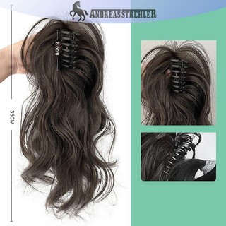 Onetimingfine Tổng Hợp Móng Vuốt Kẹp Đuôi Ngựa Phần Mở Rộng Tóc Ngắn Xoăn Tự Nhiên Đuôi Giả Tóc Cho Nữ Đuôi Ngựa Tóc Đen VN