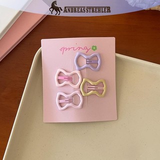 Onetimingfine 4 Cái / bộ Màu Hồng Đơn Giản Trái Tim Ngôi Sao Kẹp Tóc Cho Bé Gái Kẹp Tóc Dễ Thương Barrettes Phụ Kiện Thời Trang Quà Tặng VN
