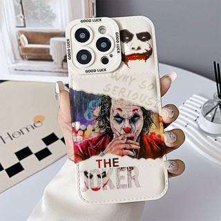 Ốp điện thoại Cool The Joker cho iPhone 17 / 17 Air / 16E / 15 Plus / 14 / 13 / 12 / 11 / Pro Max. Chống sốc và chống rơi. Hộp đựng túi khí kiểu áo khoác silicon lỏng che phủ toàn diện
