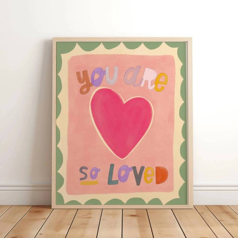 Canvas in bạn rất tình cảm tình yêu vườn ươm tin vào ma thuật kỳ lân trích dẫn sân vườn tường nghệ thuật poster hiện đại phòng khách trang trí nhà cửa
