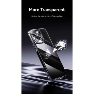 Ốp Joyroom Cho iPhone 16 Pro Max Chống Rơi Trong Suốt Cho iPhone 16 15 14 Pro Max Ốp Lưng TPU Mềm Có Len Bảo Vệ